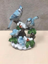 BLUE JAYS IN SNOW FIGURINE