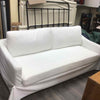 WHITE SLIPCOVER SOFA