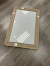 TAUPE WOOD MIRROR