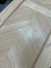CANE DESIGN NATURAL/BLACK SOFA TABLE