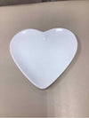WHITE HEART-SHAPE DISH