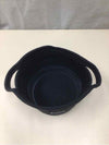 BLACK/WHITE WOVEN BASKET