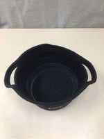 BLACK/WHITE WOVEN BASKET