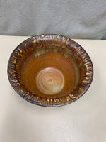 HAND MADE EARTH TONES POTTERY BOWL