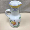 MINI WHITE/FLORAL PITCHER