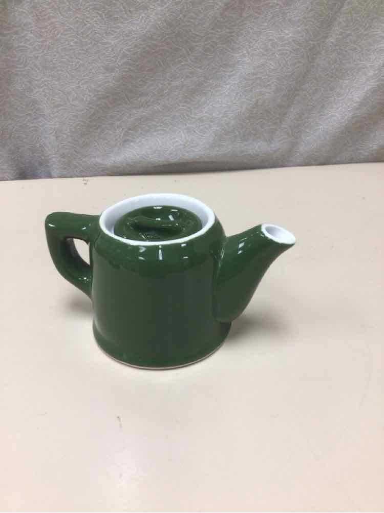 SMALL GREEN TEAPOT