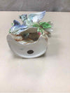 BLUE BIRDS W/FLORAL FIGURINE
