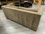 BROWN NAILHEAD SOFA