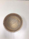 WHITE STRIPE WOOD BOWL