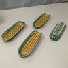 4 "CORN ON THE COB" PLATES