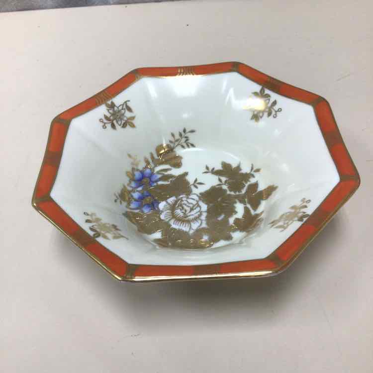 ORANGE GOLD ASIAN BOWL