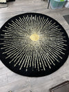 RUGBLACK GOLD SUN RUG