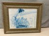 WOMAN BLUE OUTLINE SKETCH