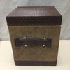 SMALL CORDUROY/LEATHER BOX