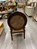 PAISLEY PRINT W/CHERRY FRAME CHAIR