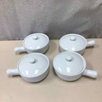 4 PORCELAIN SOUP BOWLS