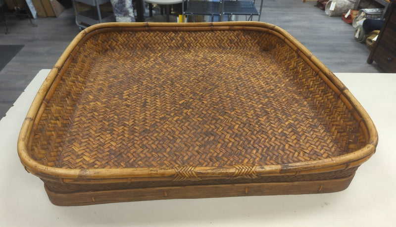 LARGE SQUARE WOVEN BASKET