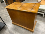 OAK CREDENZA W/FLIP TOP