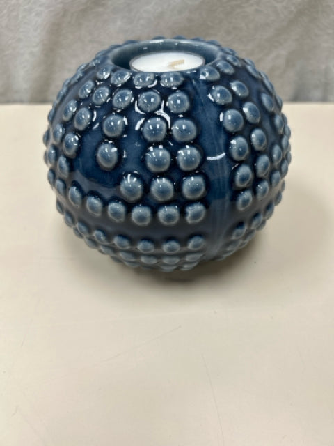 DOTTED BLUE TEA LIGHT ORB