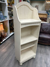 CREAM 4 TIER ARCH TOP BOOKSHELF
