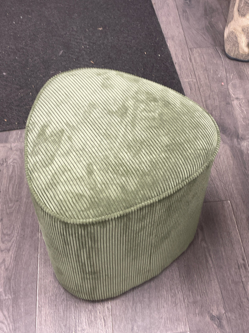 GREEN CORDUROY TRIANGLE