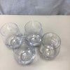 4 WINE TUMBLERS W/DESIGN
