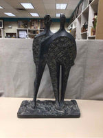 GREY ABSTRACT FIGURES SCULPTURE
