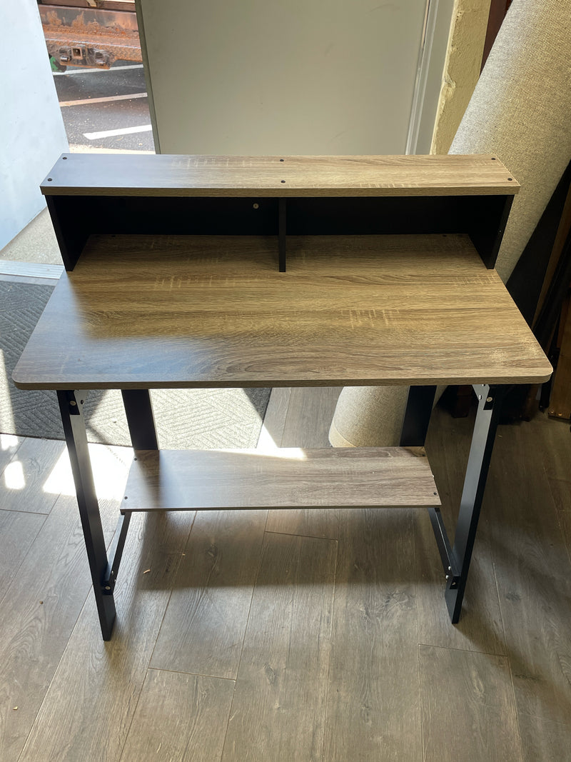GRAY/BLACK LAMINATE DESK