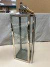 LARGE SILVER LANTERN W/ROPE