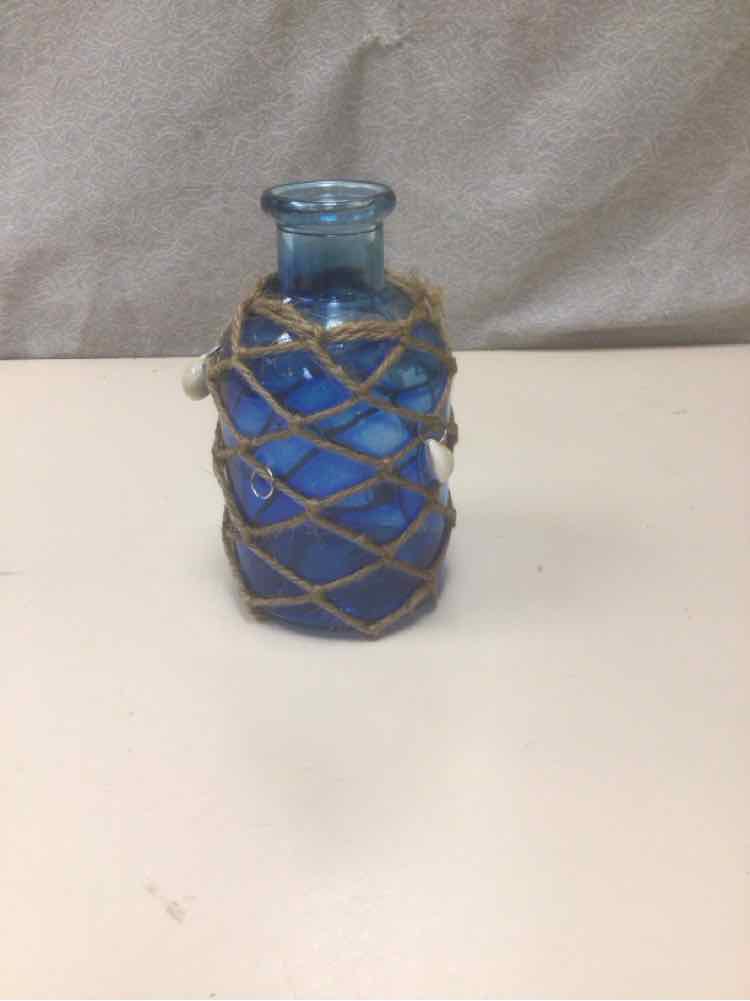 BLUE JAR W/TWINE