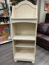CREAM 4 TIER ARCH TOP BOOKSHELF