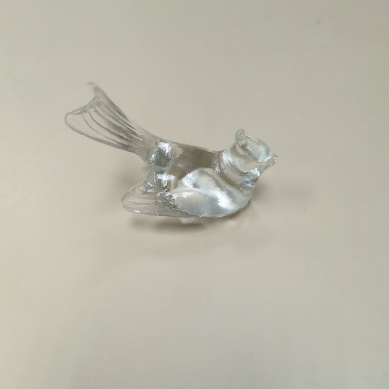 CLEAR GLASS BIRD