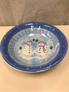 LARGE SNOWMAN SERVING BOWL