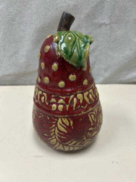 RED CERAMIC PEAR