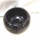 BLACK CERAMIC VASE