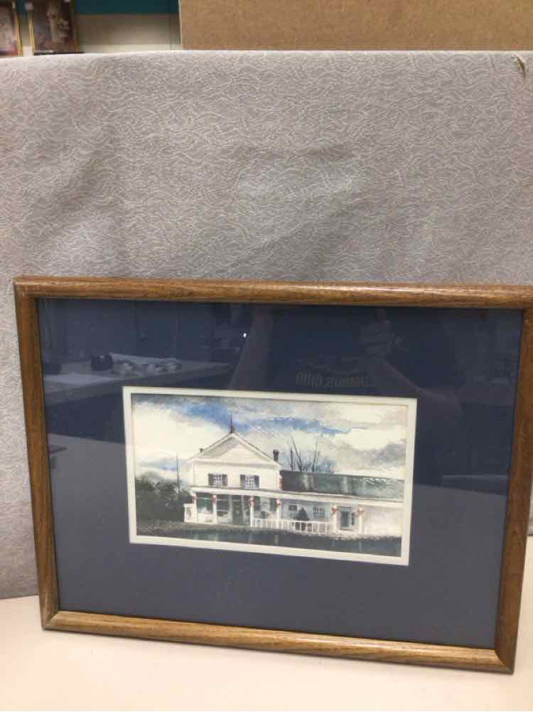 WHITE HOUSE WOOD FRAMED ARTWORK