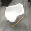 WHITE EAMES CHAIR ROCKER