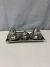 SILVER HAMMERED TURKISH COFFEE SET