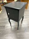 GREY SIDE TABLE W/CABINET