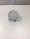 WHITE CLEAR GLASS GLOBE