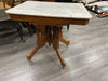 MARBLE TOP EASTLAKE SIDE TABLE