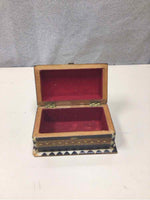 SMALL WOOD DECORATED CHEST