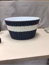 BLUE/WHITE WOVEN BUCKET
