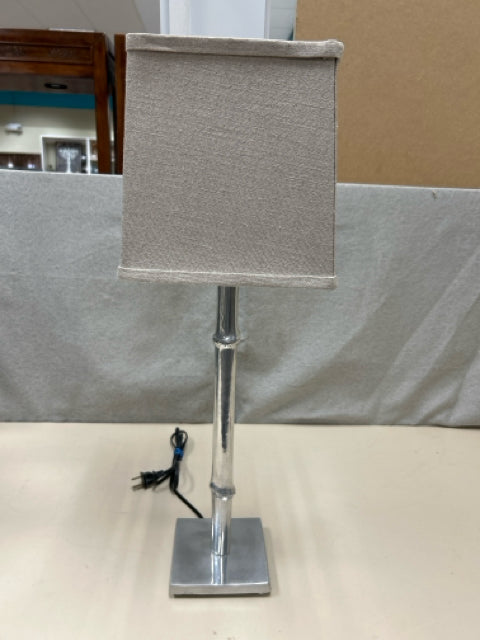 SILVER TABLE LAMP