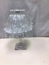 3 TIER CLEAR GLASS CANDLE HOLDER