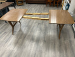 WOOD DROPLEAF TABLE W/3 LEAVES