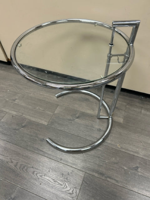 "EILEEN" METAL GLASS END TABLE