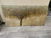 BROWN TREE W/WHITE CANVAS