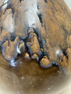 TALL BROWN CERAMIC VASE