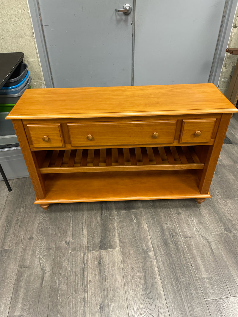 PINE 3 DRAWER CONSOLE